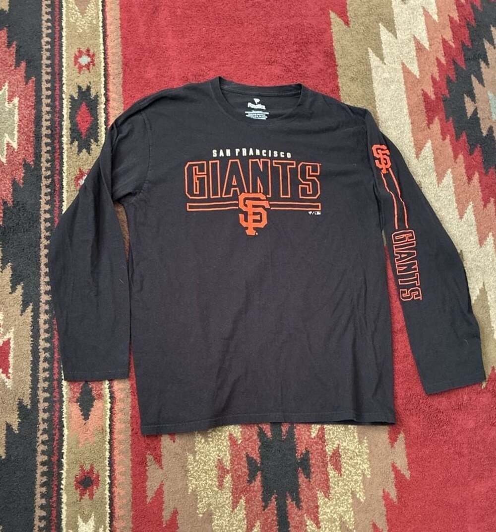 Fanatics San Francisco Giants Black Long Sleeve T-Shirt Men's XL